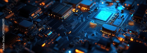 Closeup of Circuit Board