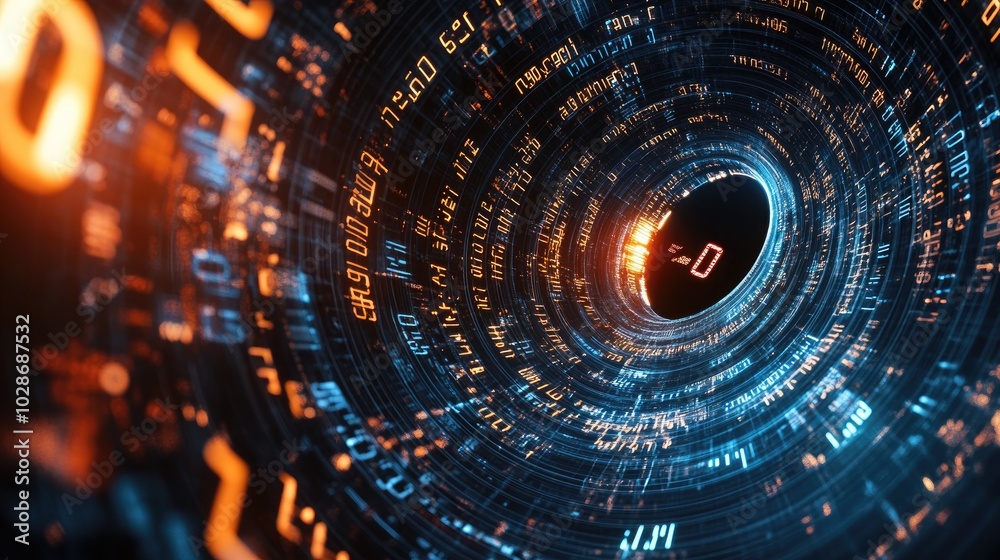 Digital Swirling Vortex of Financial Numbers