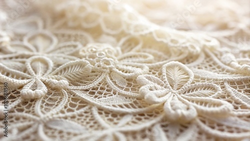 Elegant White Lace Background for Macro Photography - Intricate Textures, Soft Lighting, and Timeless Beauty in Stunning Close-Up Details for Stylish Design Projects