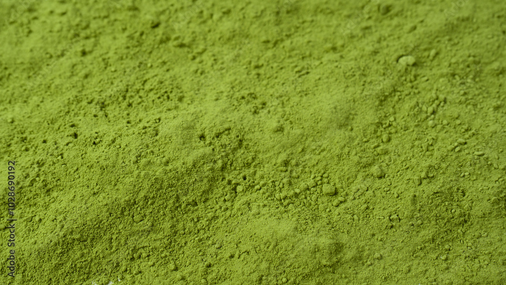 Matcha tea, matcha powder as a background. Matcha tea, matcha powder as a background.