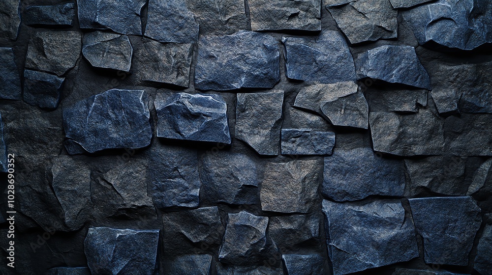 Dark Blue Rough Grainy Stone or Concrete Wall Texture Background
Dark Blue Rough Grainy Stone or Concrete Wall Texture Background
