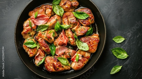 Stylish Saltimbocca Alla Romana Dish Presentation