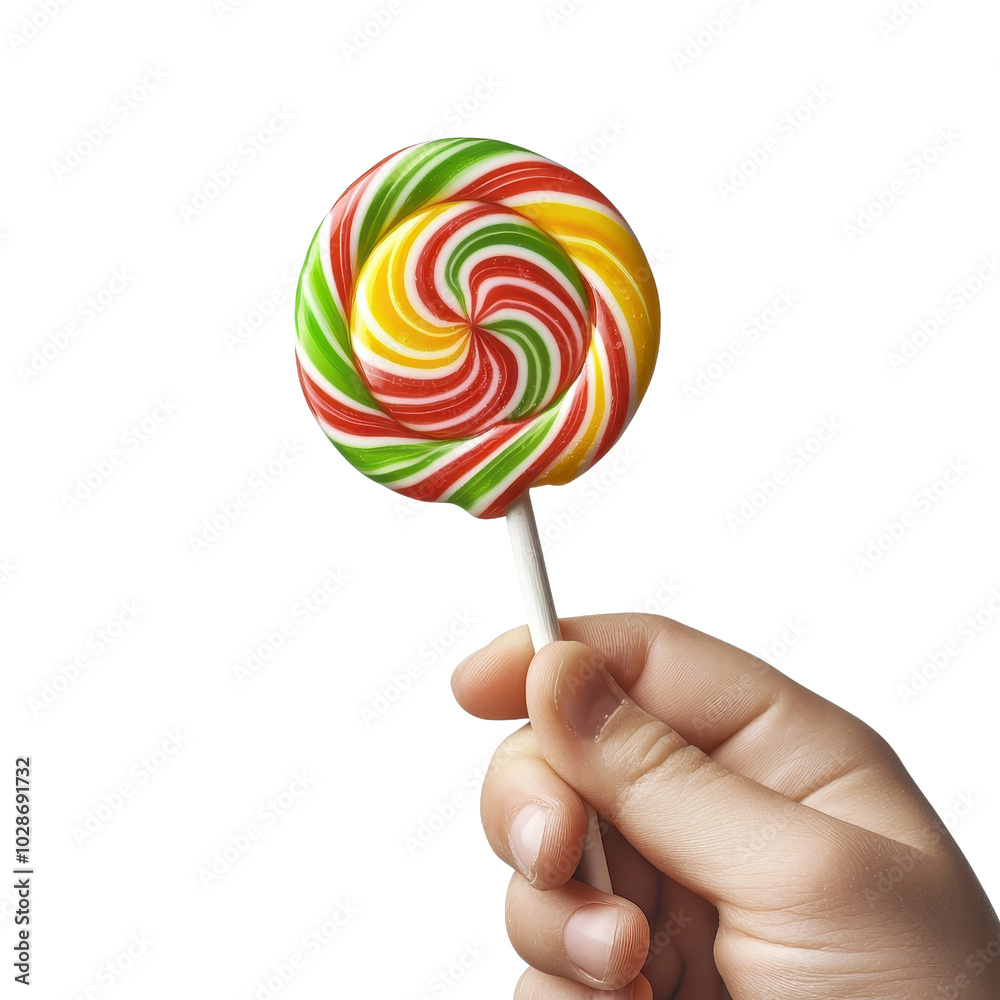 Holding a lollipop, isolated on a white background, illustrating the joy and indulgence of this childhood favorite. cutout png Holding a lollipop, isolated on a white background, illustrating the joy and indulgence of this childhood favorite. cutout png