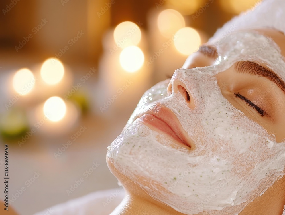 Relaxing Aloe Vera Facial in Serene Spa Environment