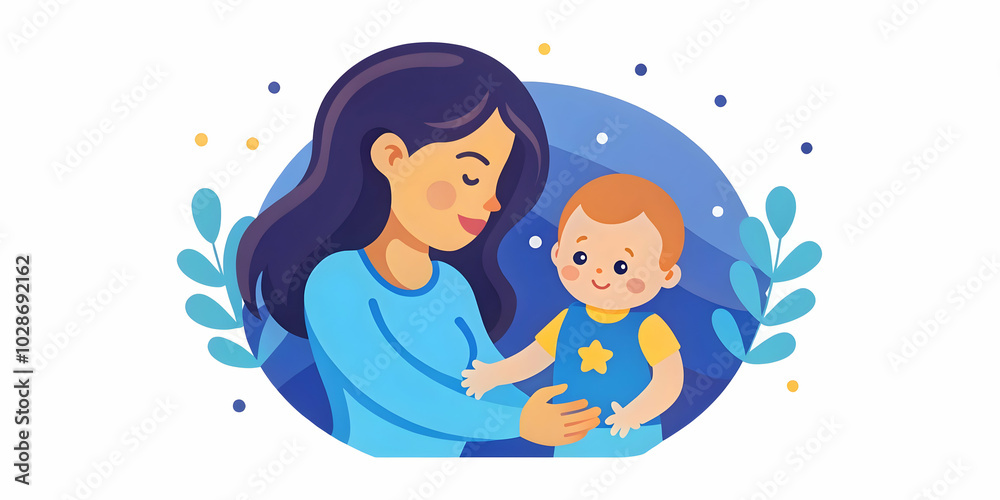Close Up of Mother Holding Baby Hand - Tender Bond in Soft Light, Glossy Background with Copy Space - Heartwarming Photo Stock Concept Close Up of Mother Holding Baby Hand - Tender Bond in Soft Light, Glossy Background with Copy Space - Heartwarming Photo Stock Concept