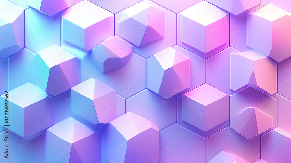 Elegant Pastel Hexagon Seamless Pattern on Clean White Background with Modern Aesthetic Touch Elegant Pastel Hexagon Seamless Pattern on Clean White Background with Modern Aesthetic Touch