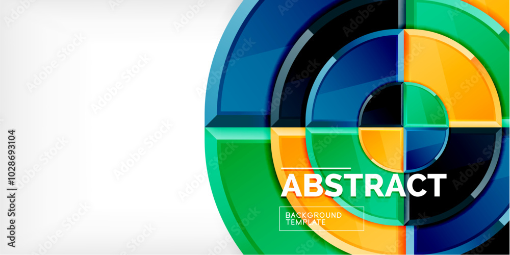 Glossy circles geometric background. Vector Illustration For Wallpaper, Banner, Background, Card, Book Illustration, landing page Glossy circles geometric background. Vector Illustration For Wallpaper, Banner, Background, Card, Book Illustration, landing page