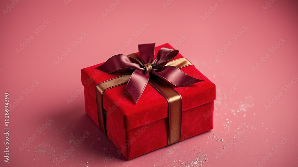 High-Resolution Red Gift Box with Ribbon Bow on Transparent Background for Holiday Themes High-Resolution Red Gift Box with Ribbon Bow on Transparent Background for Holiday Themes