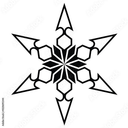 graphic vector of number 9 model ornament pattern with attractive black color lines on a white background