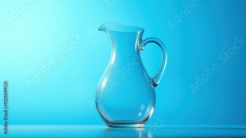 Wallpaper Mural Pitcher Jar on Blue Background - High-Resolution Landscape Photography Torontodigital.ca