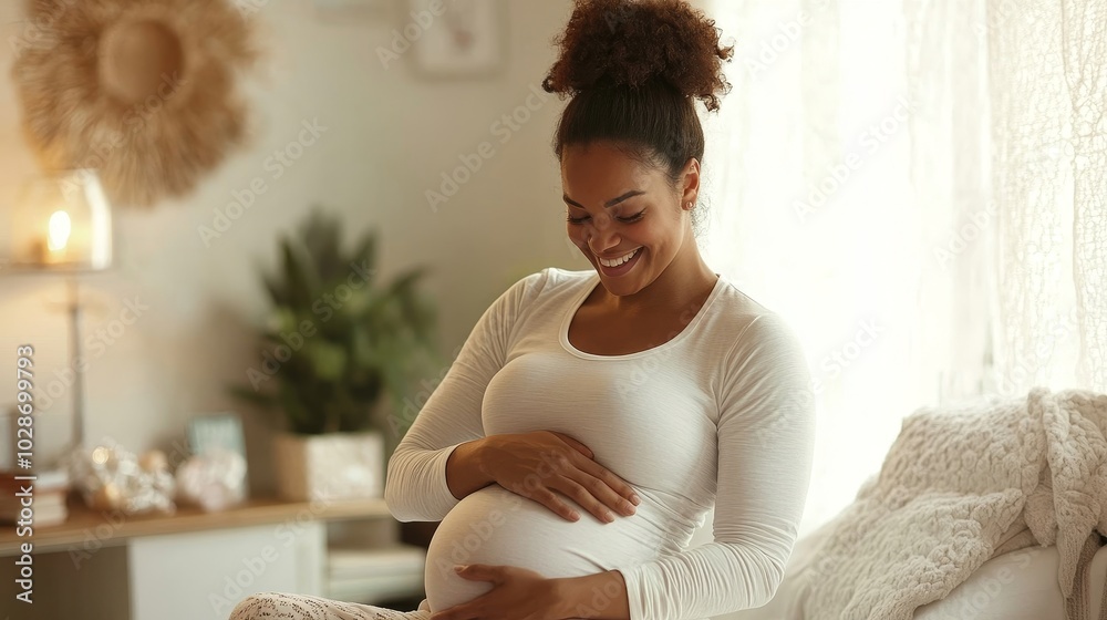 Pregnant Woman Massage By Doula. Baby Care, Generative AI