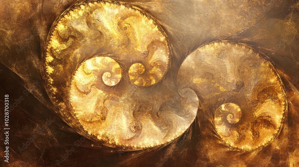 Elegant Golden Spirals in 3D Design Elegant Golden Spirals in 3D Design