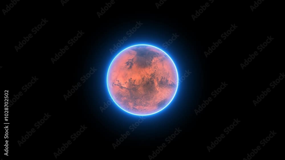 Mars planet animation space Mars planet animation space