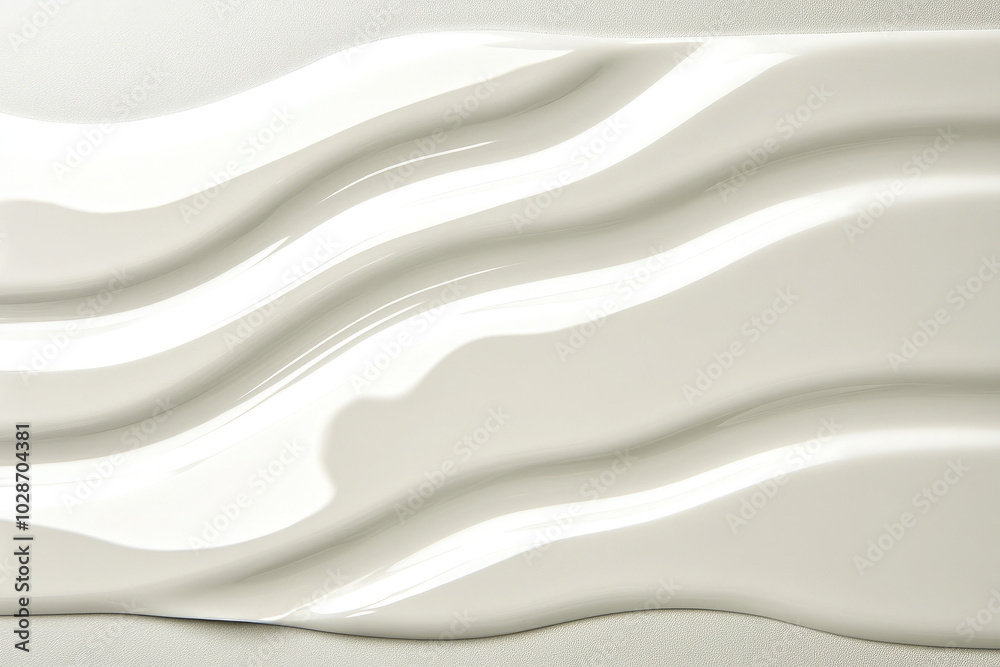 A white wall with a wave-like pattern A white wall with a wave-like pattern