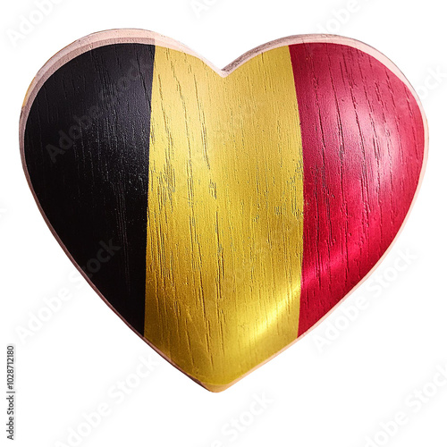Obraz na płótnie Belgium flag in heart shape.
w salonie
