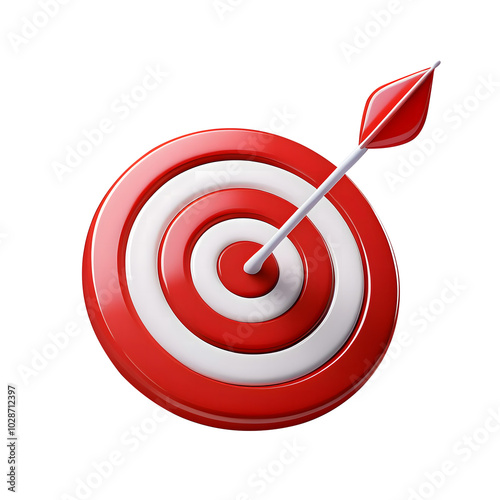 red dart on a target
