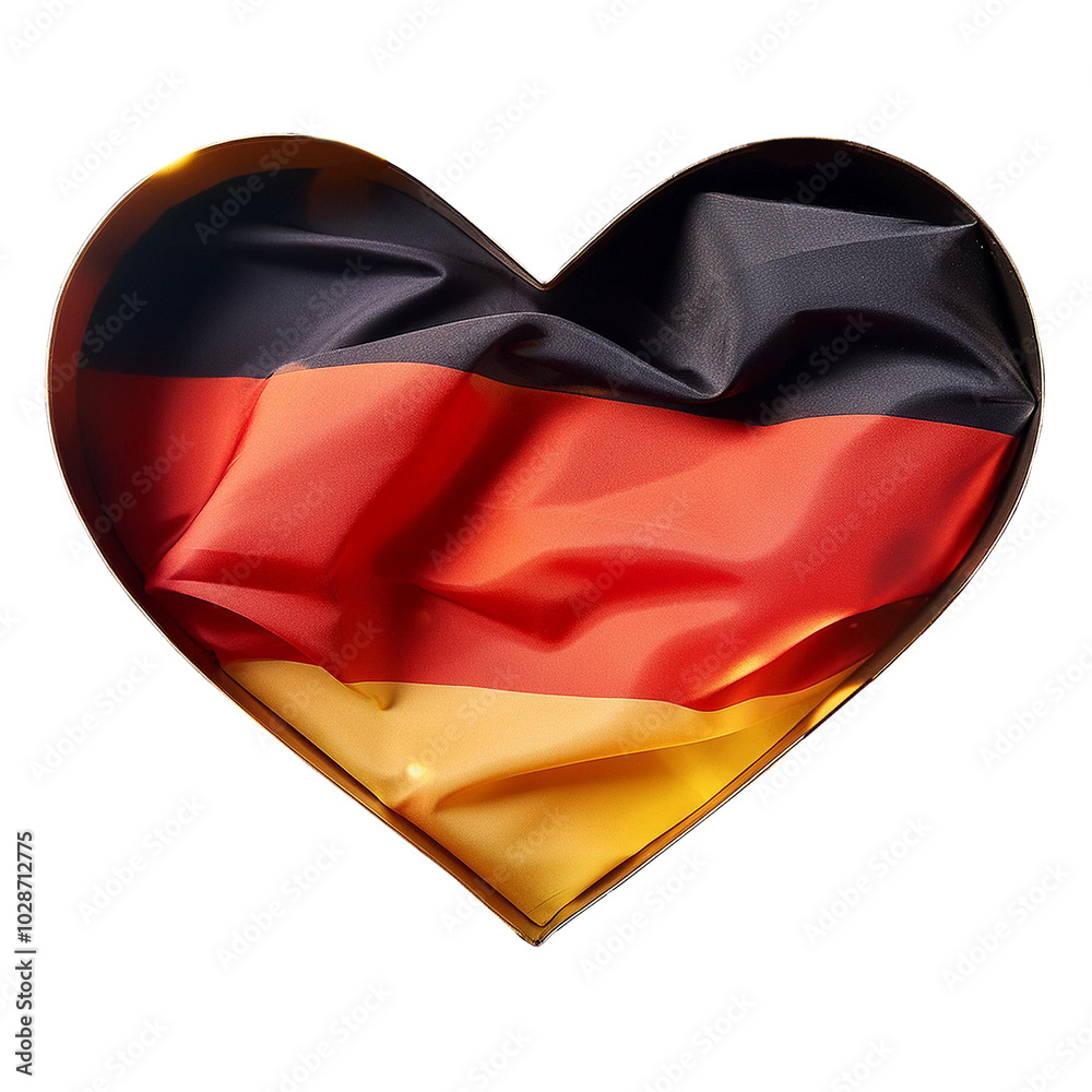 Germany flag in heart shape.