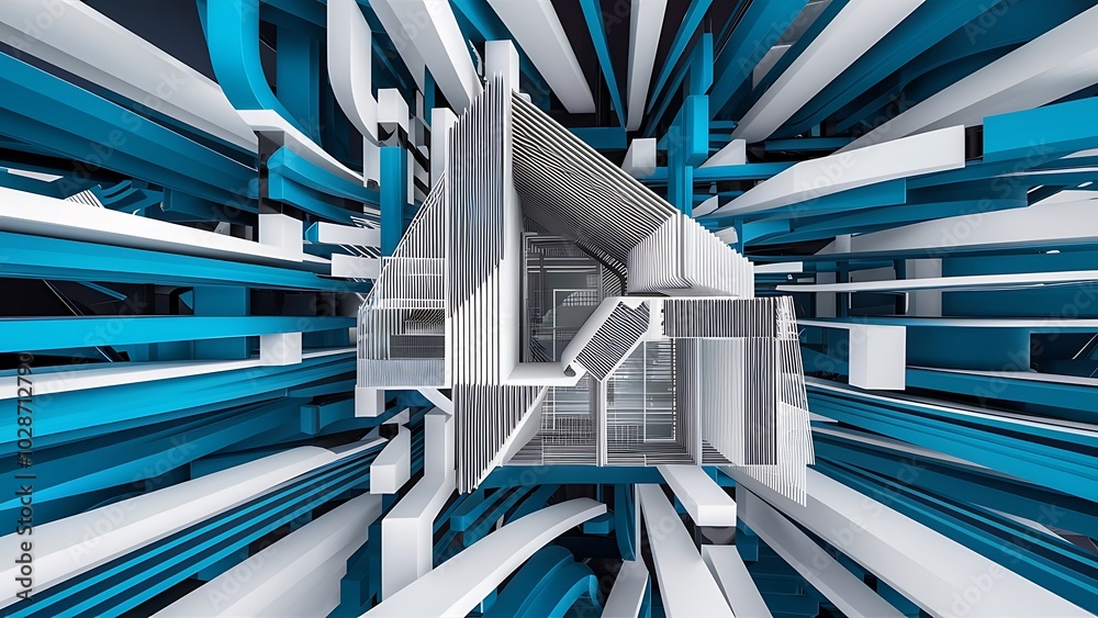 Obraz premium 3d abstract background - architectural design