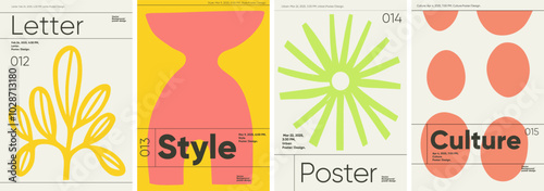 Vibrant design poster featuring dynamic movement-inspired elements. Suitable for retro banners, festival covers, and minimalist media with Brutalist style.