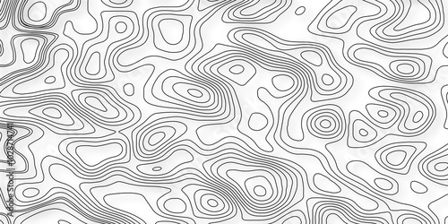 Topographic map background. Grid map. Pattern of contour lines. White topology and topography vector design abstract background contour map texture for print works