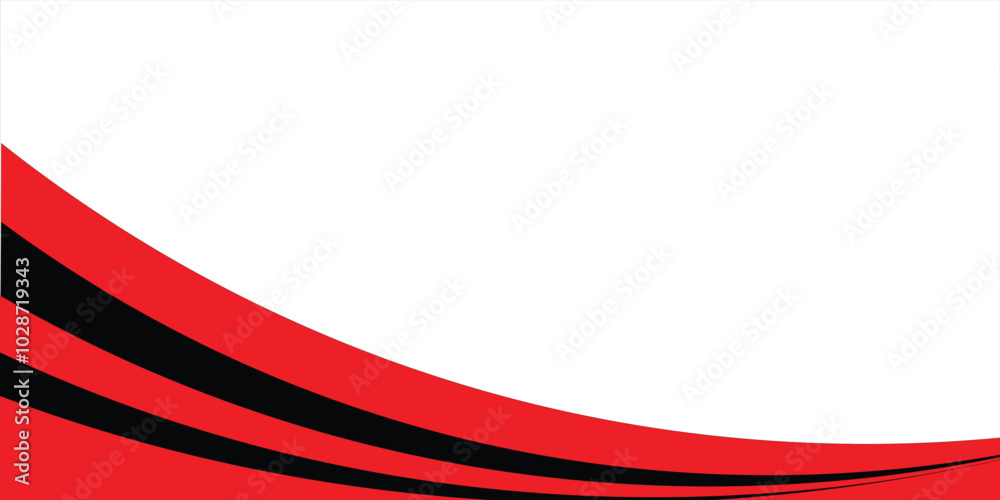 abstract black red curved banner background illustration vektor.