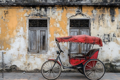 old cart in the old town