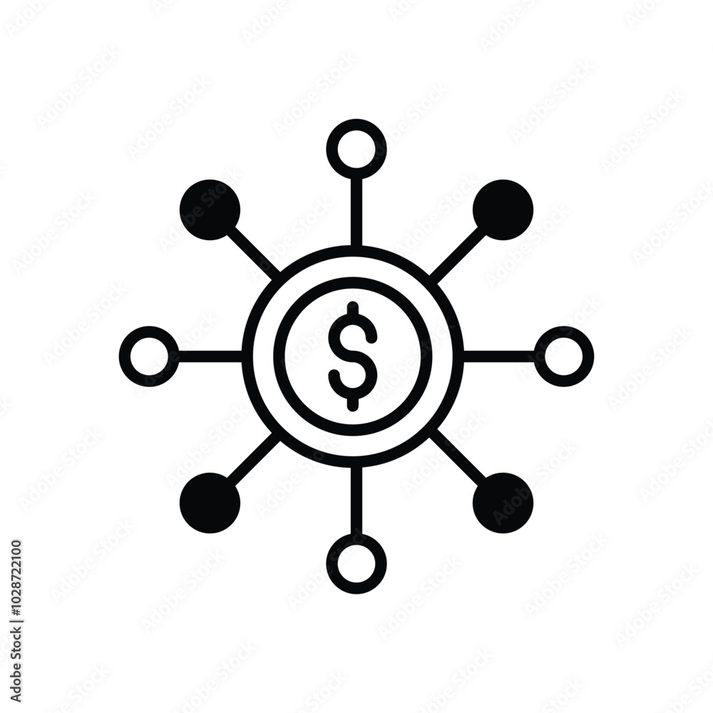 Investment Diversification vector icon