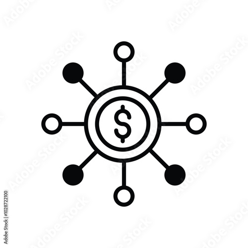 Investment Diversification vector icon