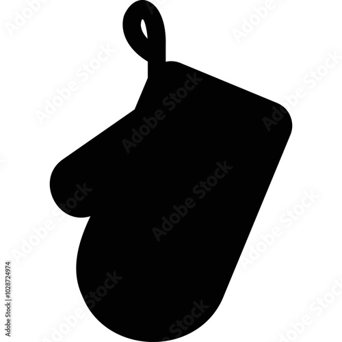 Simple vector icon mitten potholder