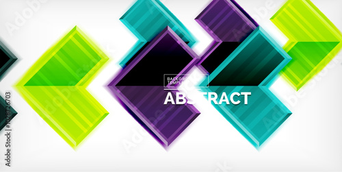 Free Download Arrow symbols created with 3d effects and line texture geometric abstract background - GFXLoad