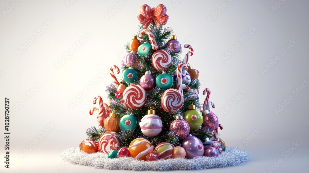 christmas tree illustration with burning candles christmas tree illustration with burning candles