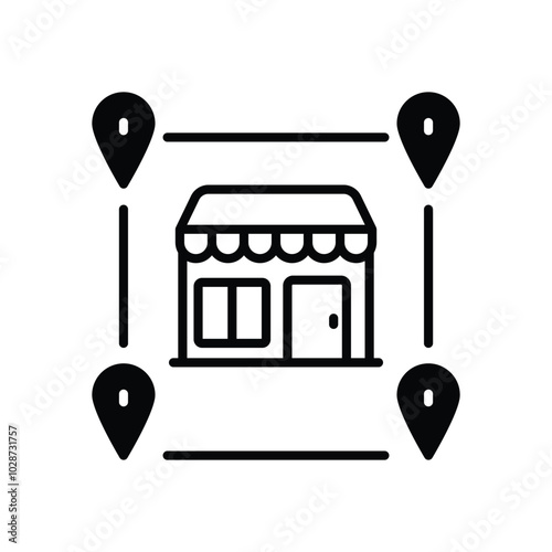 Franchise Business vector icon