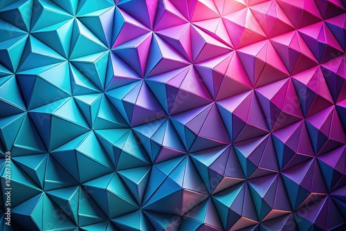 Cyan Purple Triangles Abstract Polygonal Background for Modern Design Projects