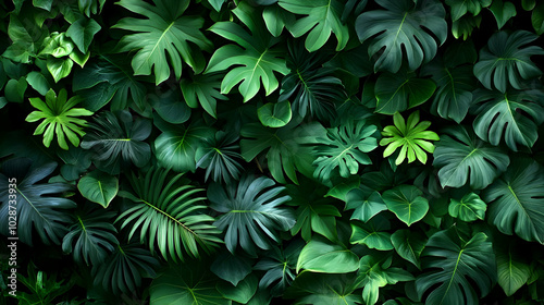 Lush green foliage creating a vibrant, natural backdrop.