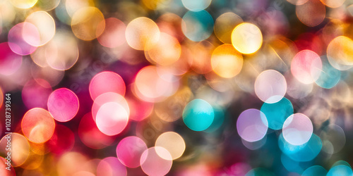 Colorful Bokeh Lights Background