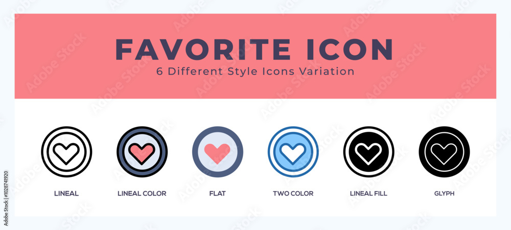 Favorite icon set. vector illustration. Favorite icon set. vector illustration.