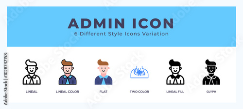 Admin symbol icon vector. symbol illustration