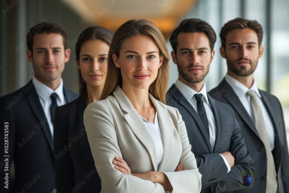 Successful business team, Generative AI Successful business team, Generative AI
