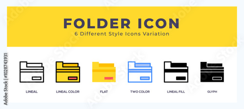 Folder icon vector illustration. trendy styles