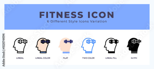 Fitness pack of icons. vector illustration.