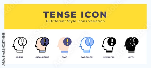 Tense set of simple icons great for web. app. presentation and more.