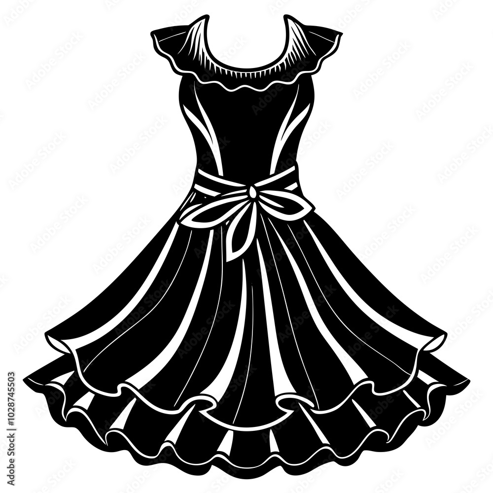 dress isolated on white dress isolated on white