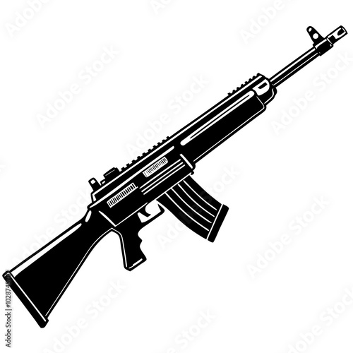 fn fal gun illustration