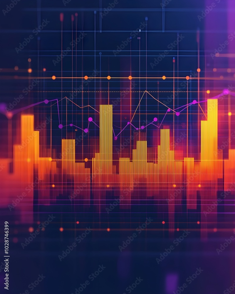 Abstract digital data visualization with vibrant colors Abstract digital data visualization with vibrant colors