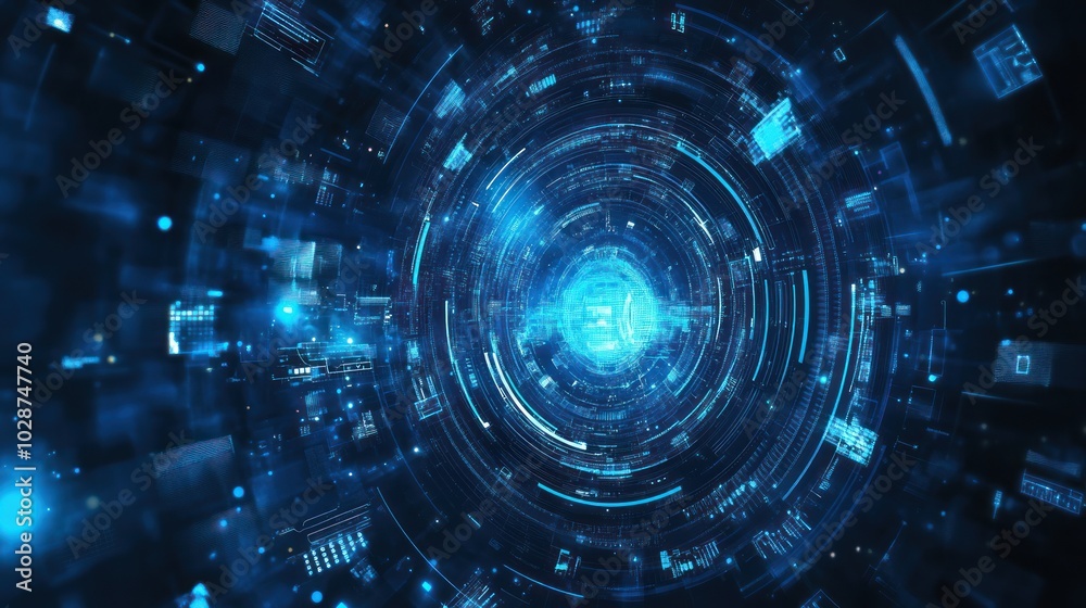 Artificial intelligence with technology web Background Artificial intelligence with technology web Background