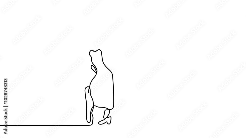 Continuous drawing line art of dancing couple with black line and white background. One line Continuous drawing line art of dancing couple with black line and white background. One line