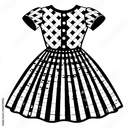 illustration of a dress