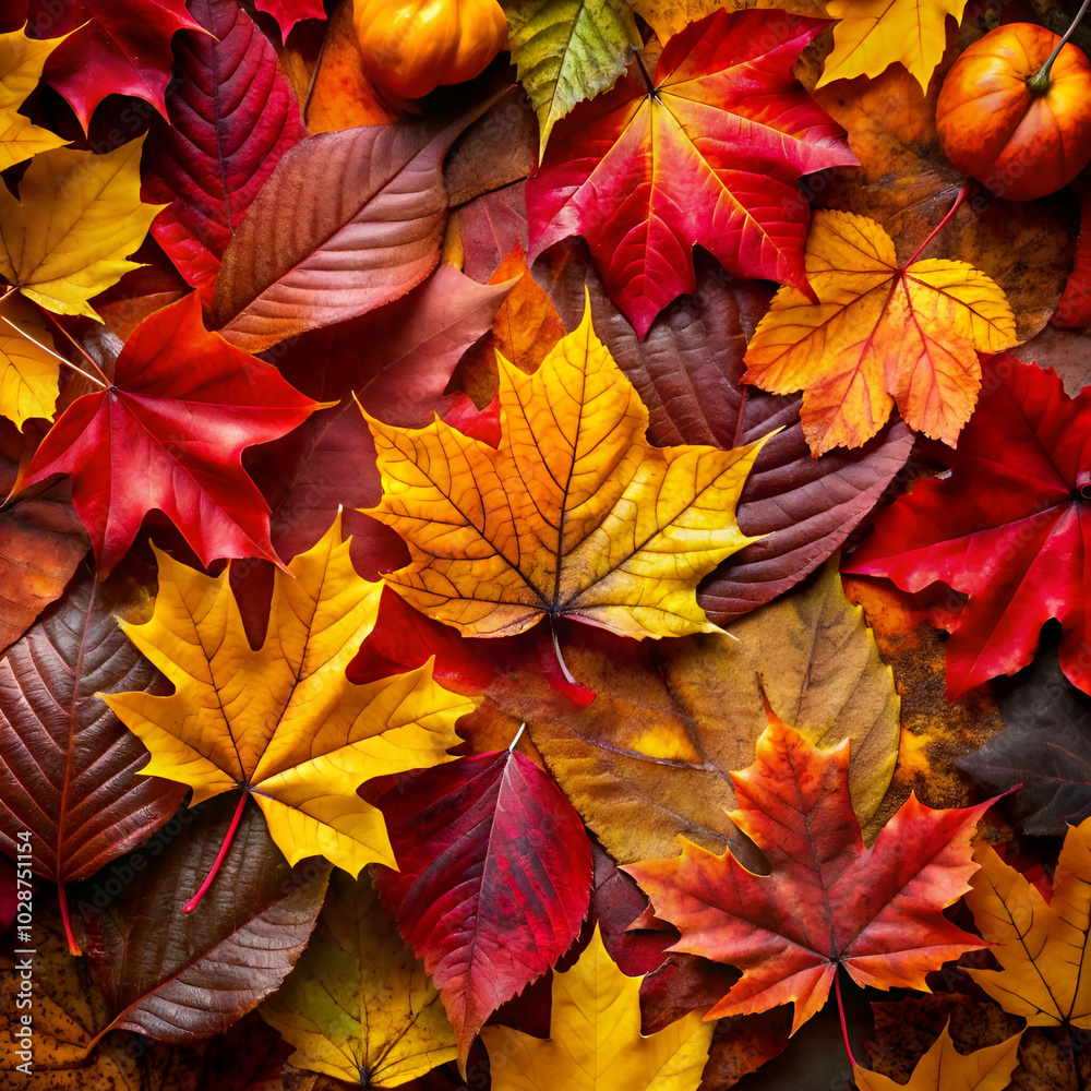 Rich shades of red, orange, yellow, and brown, capturing the essence of autumn. Rich shades of red, orange, yellow, and brown, capturing the essence of autumn.