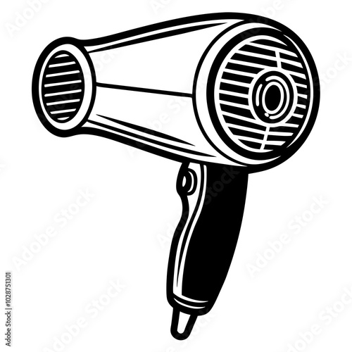 hair dryer isolated on white