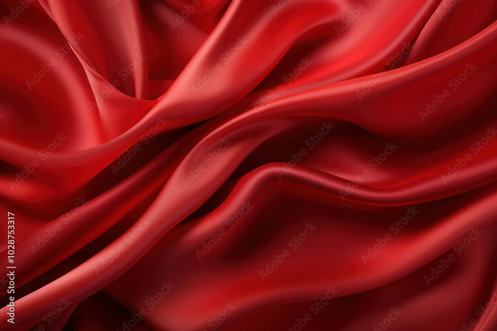 Background, texture, red silk fabric. Background for the site. AI generative. Background, texture, red silk fabric. Background for the site. AI generative.
